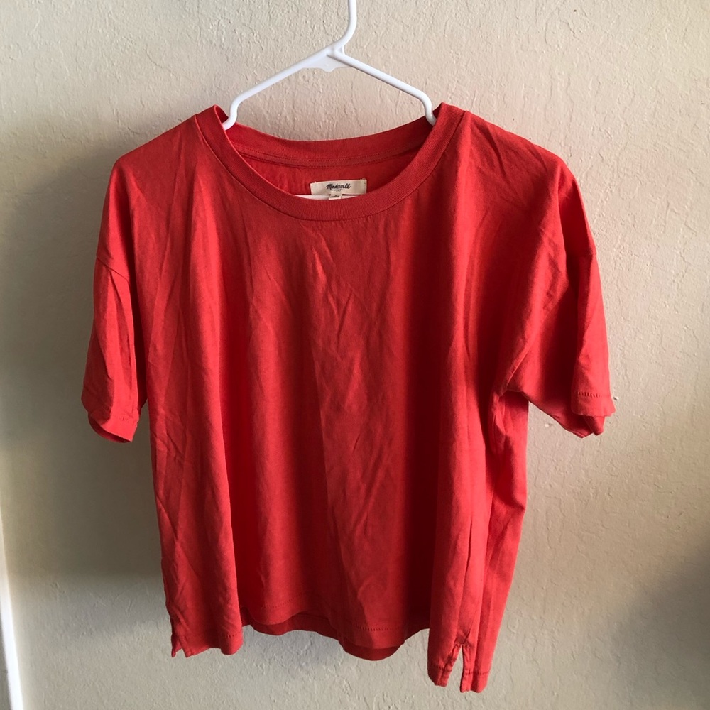 Madewell size small short sleeve crop tee